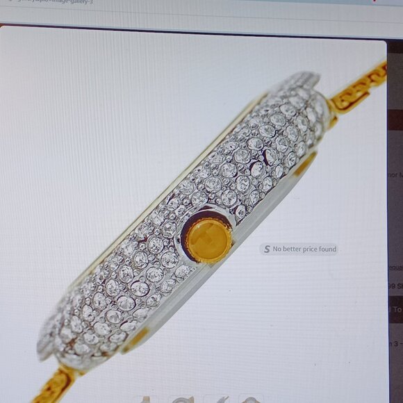 BURGI -  Ladies Argyle Dial Swarovski Crystal Glamor Mesh Bracelet Watch - Picture 12 of 12